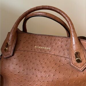 Burberry The Medium Milton Bag in Ostrich Leather
